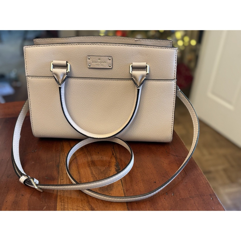 NEW Authentic Kate Spade Grove Street Small Caley Almondine Leather Satchel